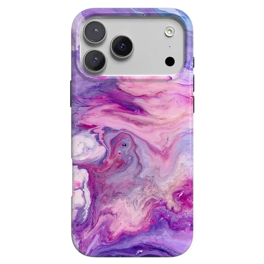 Tie Dying Over You | Purple Marble iPhone Case