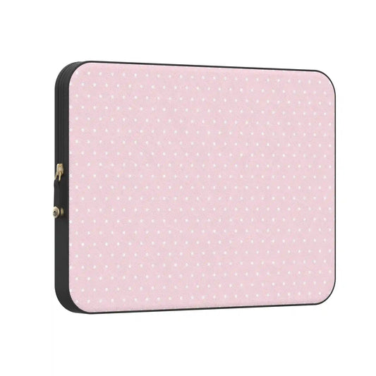 On the Dot | Pink & White Polka Dot Laptop Case