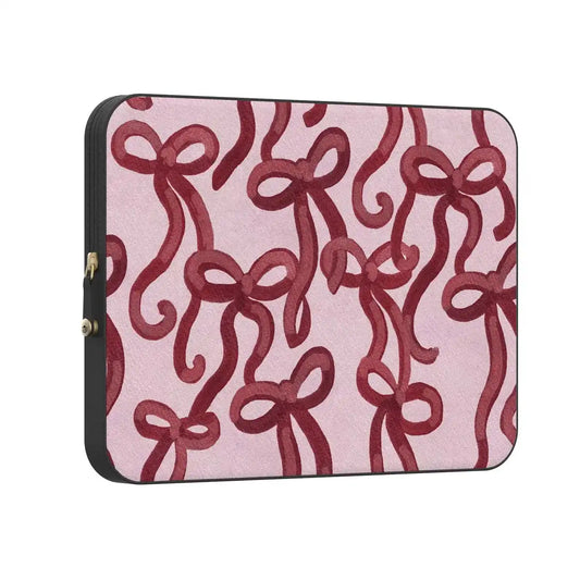 Love Me Knot | Mauve Bow Laptop Case