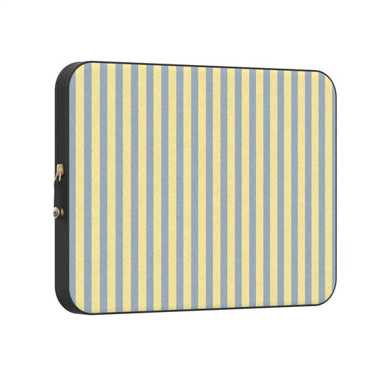 Coastline Stripes | Blue & Yellow Laptop Case