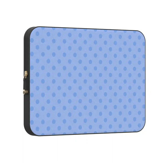 Spotted in SoHo | Periwinkle Polka Dot Laptop Case