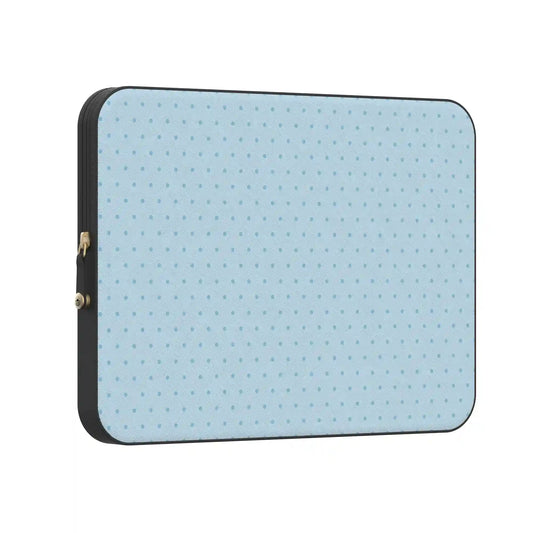 On the Dot | Blue Monochrome Polka Dot Laptop Case