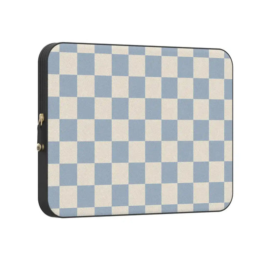 Fit Check | Light Blue Checkerboard Laptop Case
