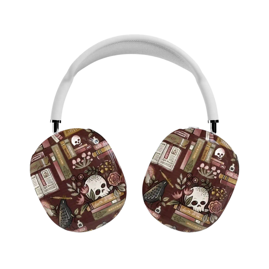 Gothic Noir | Spooky Bookshelf AirPods Max Case