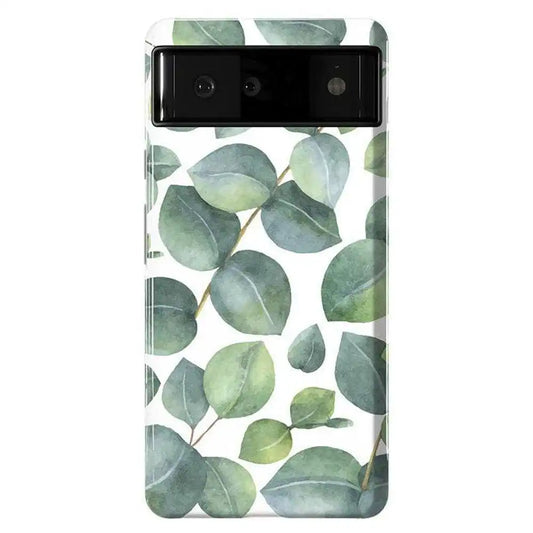 Leaf Me Alone | Green Floral Print Google Pixel Case