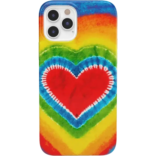 I Heart Tie Dye | Rainbow Heart Case