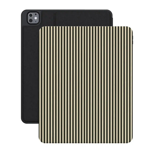 Stripes and the City | Black Pinstripes iPad Case