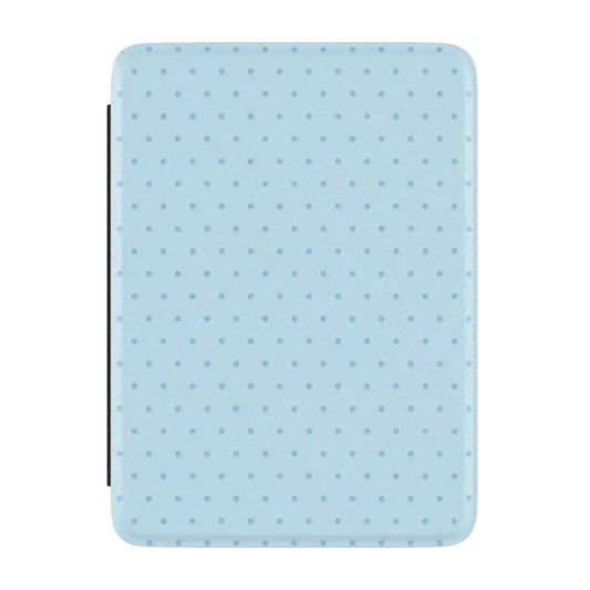 On the Dot | Blue Monochrome Polka Dot Kindle Case